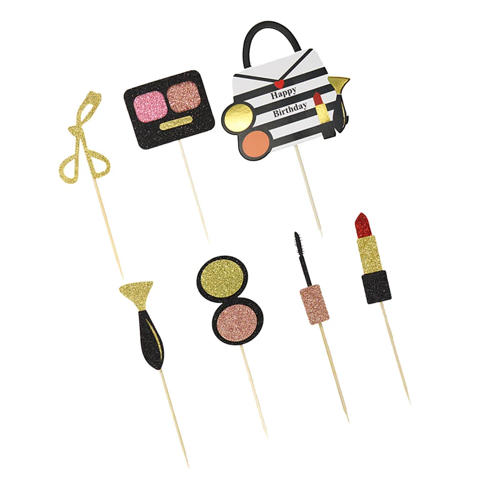 7 Lipstick Eye Shadow Box Bag Creative Fruit Picks Dessert Toppers for Night Party
7 Lipstick Eye Shadow Box Bag Creative Fruit Picks Dessert Toppers for Night Party