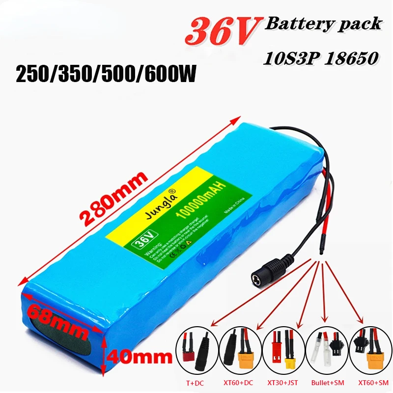 10S3P 36V 100Ah Battery ebike battery pack 18650 Li-Ion Batteries 350W 500W For High Power electric scooter Motorcycle Scooter
10S3P 36V 100Ah Battery ebike battery pack 18650 Li-Ion Batteries 350W 500W For High Power electric scooter Motorcycle Scooter