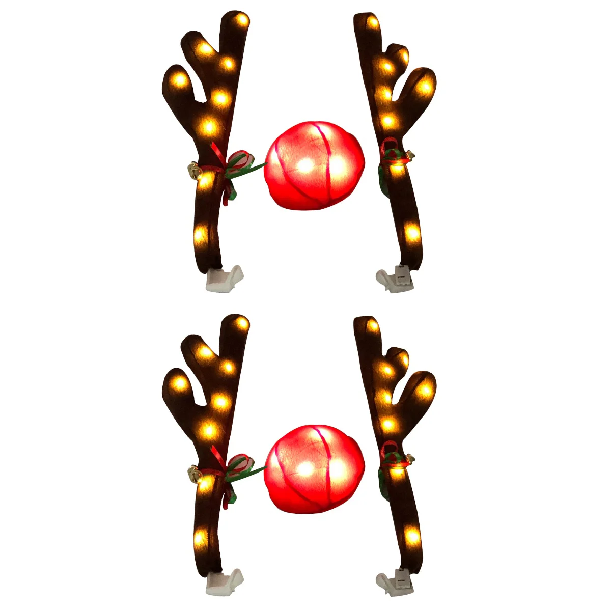 2 Sets Luminous Car Antlers Christmas Reindeer Kit Red Outfit Auto Accessories Glow Decorations Rudolph Xmas
2 Sets Luminous Car Antlers Christmas Reindeer Kit Red Outfit Auto Accessories Glow Decorations Rudolph Xmas