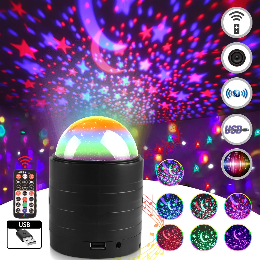 LED starry sky projector light remote control magic ball light bluetooth music DJ light sound control night light stage light
LED starry sky projector light remote control magic ball light bluetooth music DJ light sound control night light stage light