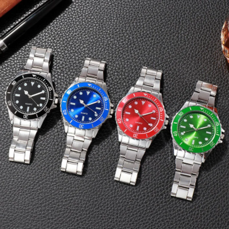

Relojes Para Mujer Fashion Men Stainless Steel Watch Luxury Quartz Wrist Watch Business Watches Women Clock Montre Homme