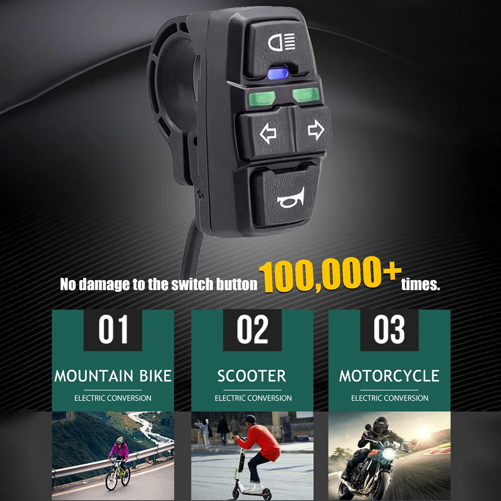 Bicycle Components 1 *switch About 90g Black DK336 For Electric Bicycles For Electric Scooters For Mountain Tricycles
Bicycle Components 1 *switch About 90g Black DK336 For Electric Bicycles For Electric Scooters For Mountain Tricycles