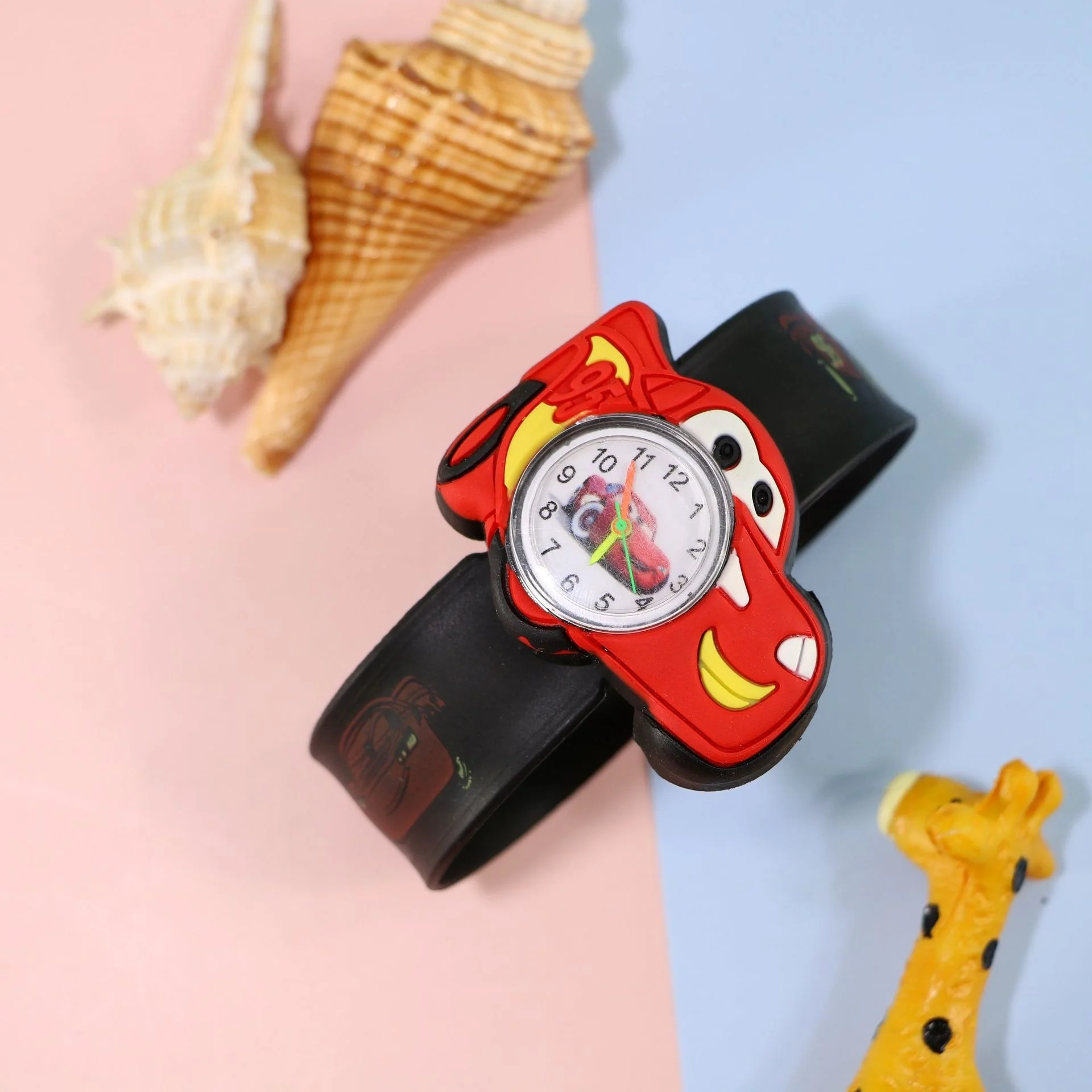 

Детские Силиконовые наручные часы Disney, часы с изображением Человека-паука, автомобильная история, водонепроницаемые, популярные цветные Му...