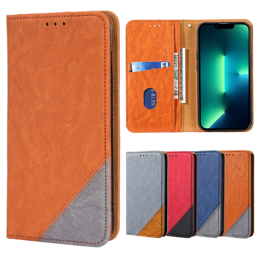 

Funda S22 Ultra Embossed Leather Phone Case For Samsung Galaxy S22 Plus Cases Magnetic Splicing Rock Design Back Cover Capa
