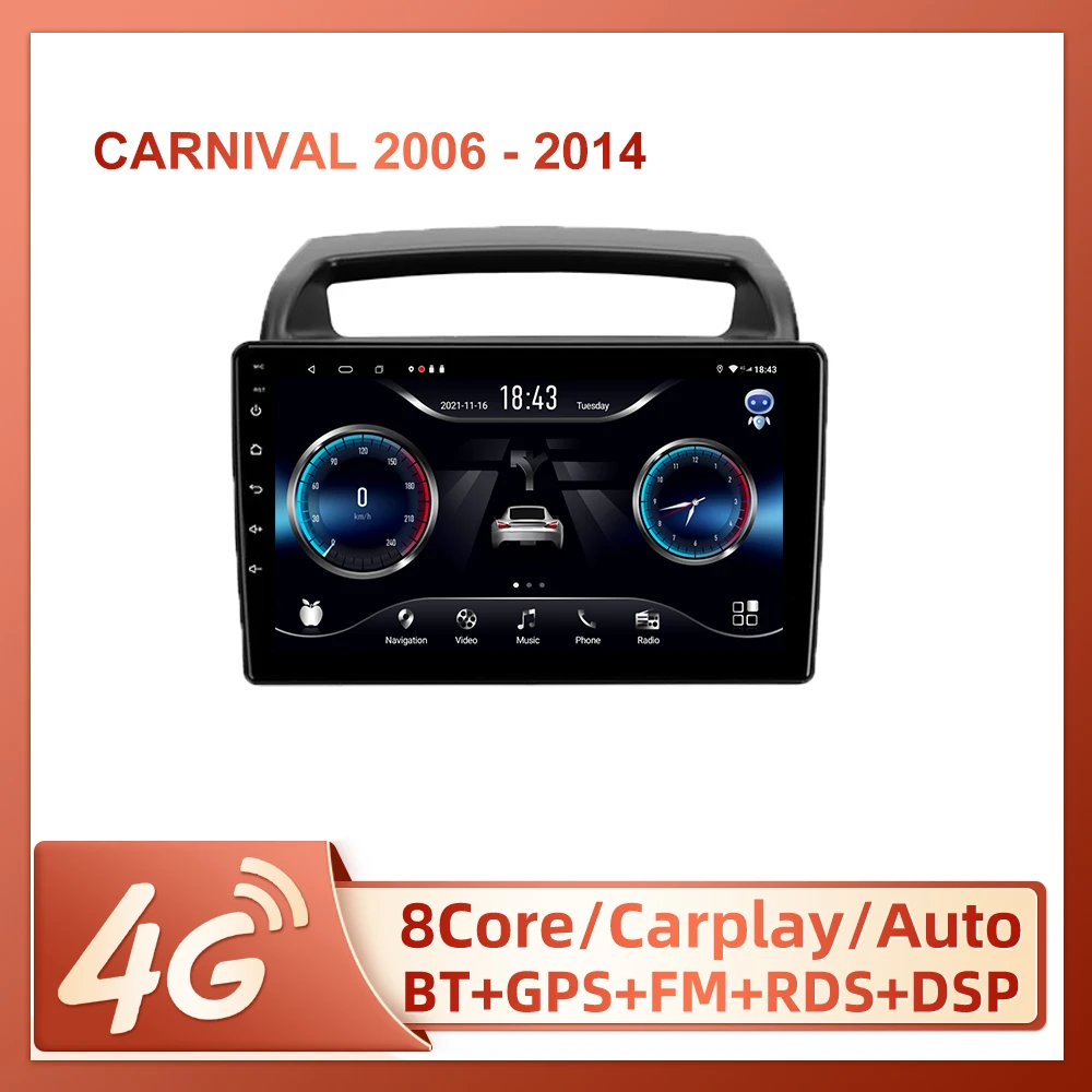 JIULUNET For Kia Carnival VQ 2006 - 2014 Car Radio Ai Voice Carplay Multimedia Video Player Navigation GPS 2din Android
JIULUNET For Kia Carnival VQ 2006 - 2014 Car Radio Ai Voice Carplay Multimedia Video Player Navigation GPS 2din Android