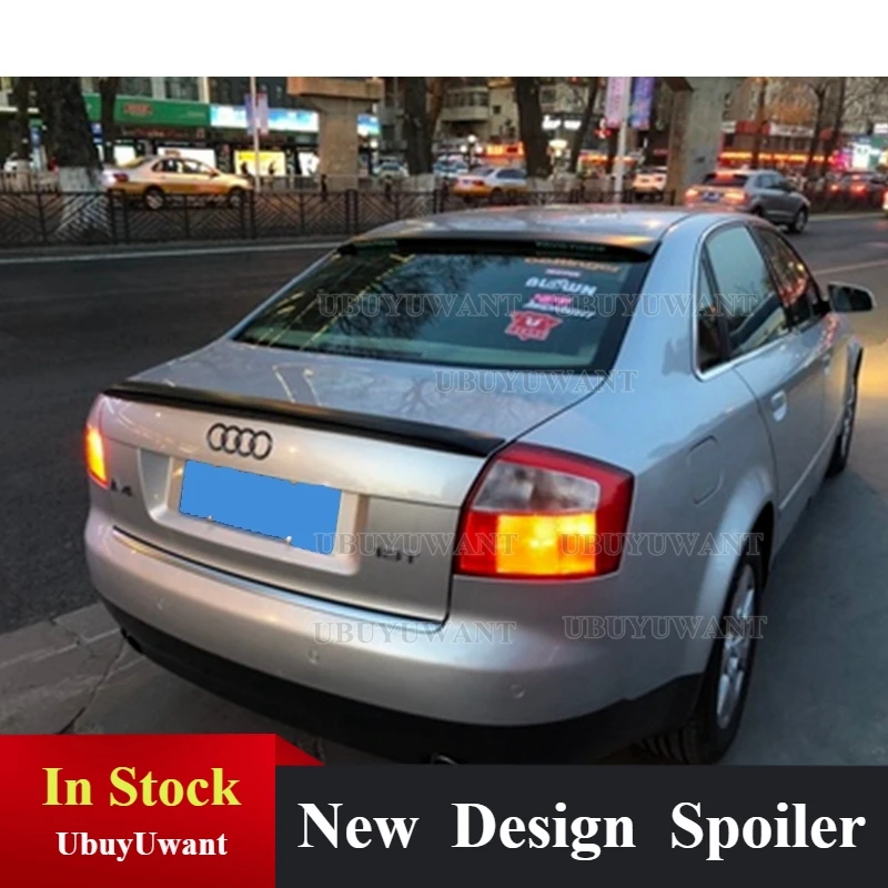 For Audi A4 B6 Car Decoration High Quality PU Material Carbon Fiber Look Rear Trunk Spoiler 2001 - 2004 ABT Style
For Audi A4 B6 Car Decoration High Quality PU Material Carbon Fiber Look Rear Trunk Spoiler 2001 - 2004 ABT Style