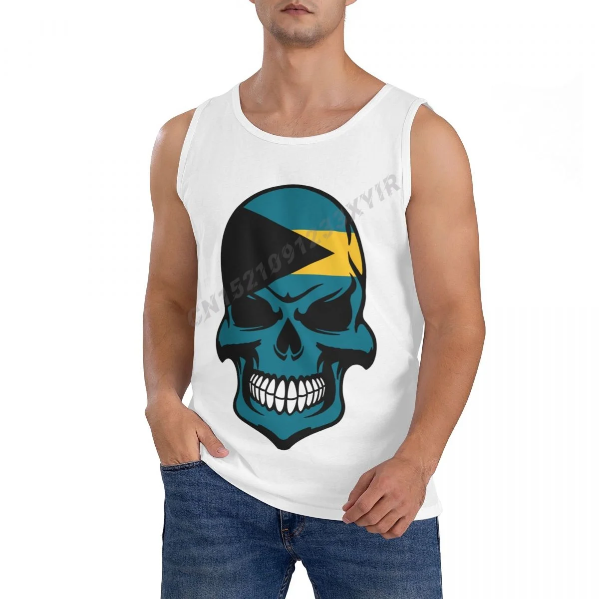Men Tank Top Bahamas Flag Cool Skull TankTop Men's Shirt 100% Cotton S-3XL O-neck Sleeveless Cool Summer
Men Tank Top Bahamas Flag Cool Skull TankTop Men's Shirt 100% Cotton S-3XL O-neck Sleeveless Cool Summer