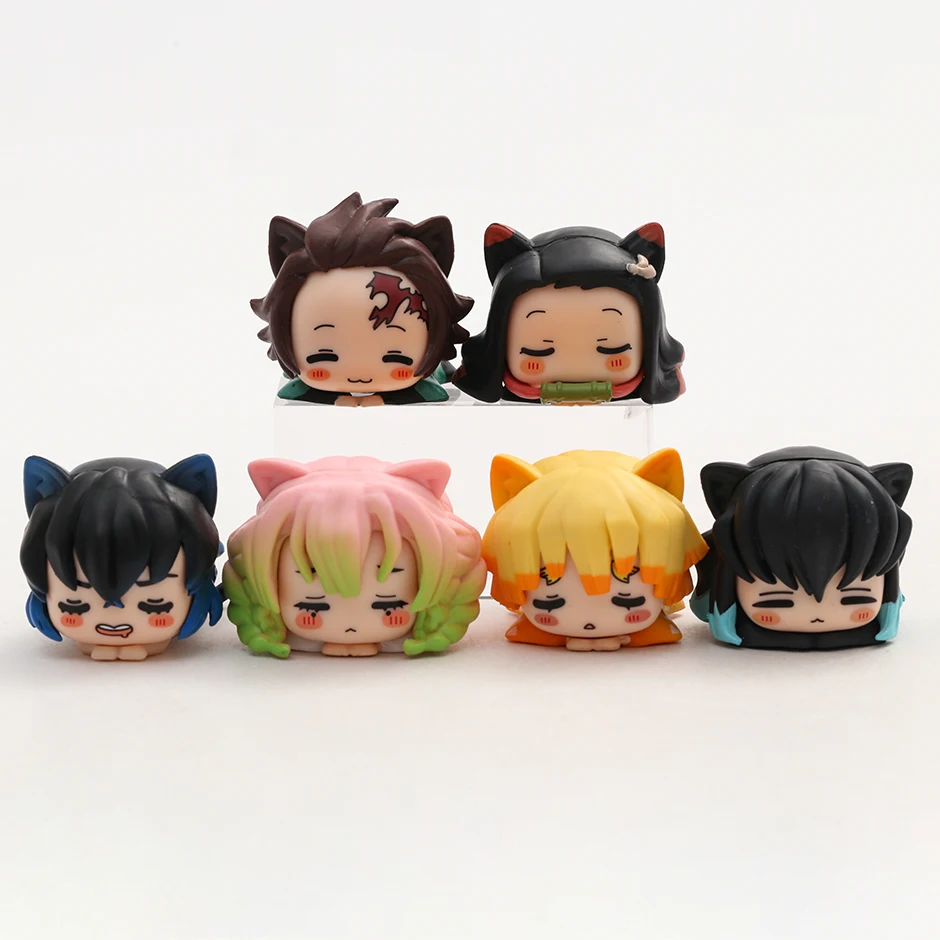 6pcs/set Demon Slayer Kimetsu No Yaiba Figure Kamado Tanjirou Kamado Nezuko Agatsuma Ohiruneko Figure Toys
6pcs/set Demon Slayer Kimetsu No Yaiba Figure Kamado Tanjirou Kamado Nezuko Agatsuma Ohiruneko Figure Toys