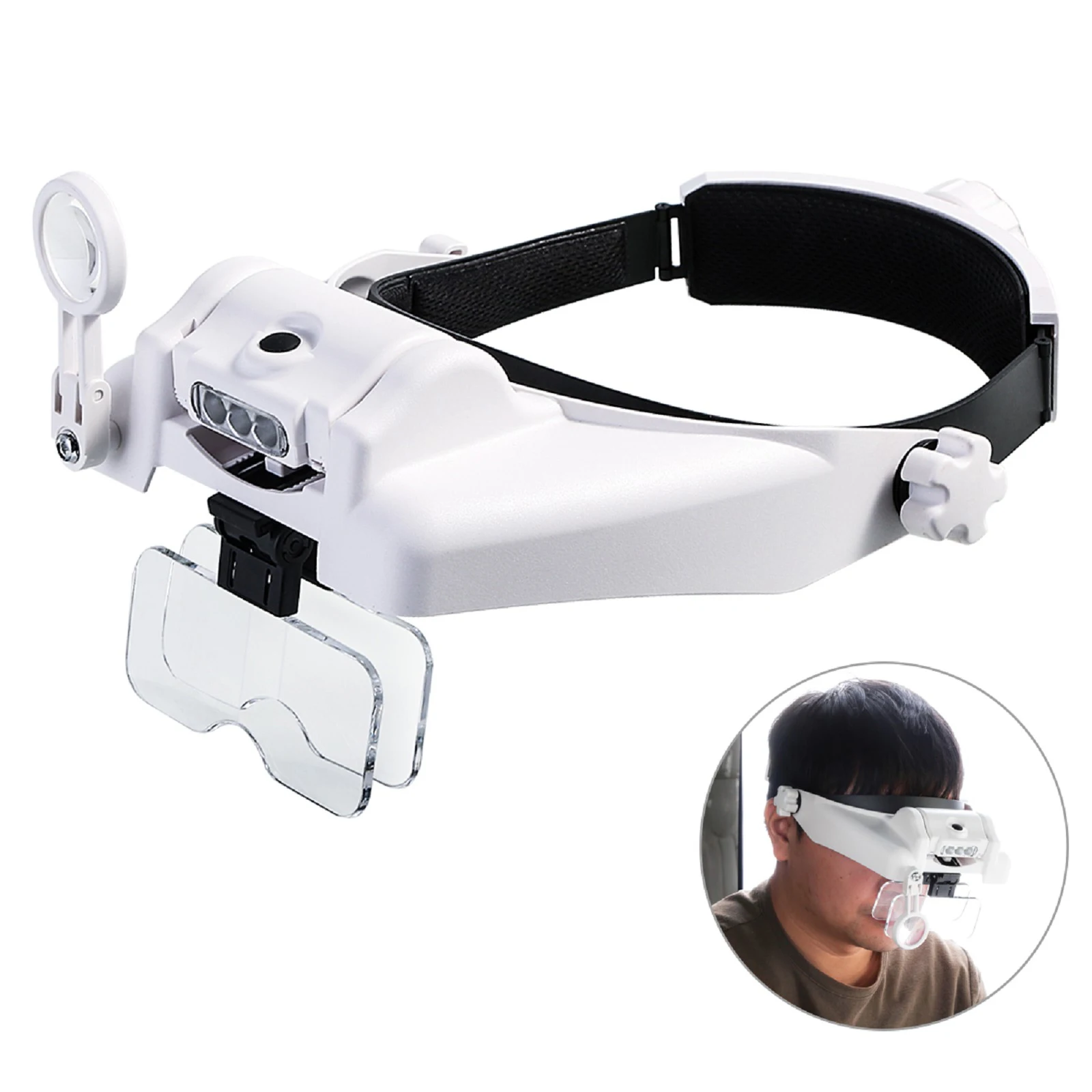 Magnifying Glass with Light LED Illuminated Head Dental Surgical Loupe Headlamp Magnifying
Magnifying Glass with Light LED Illuminated Head Dental Surgical Loupe Headlamp Magnifying