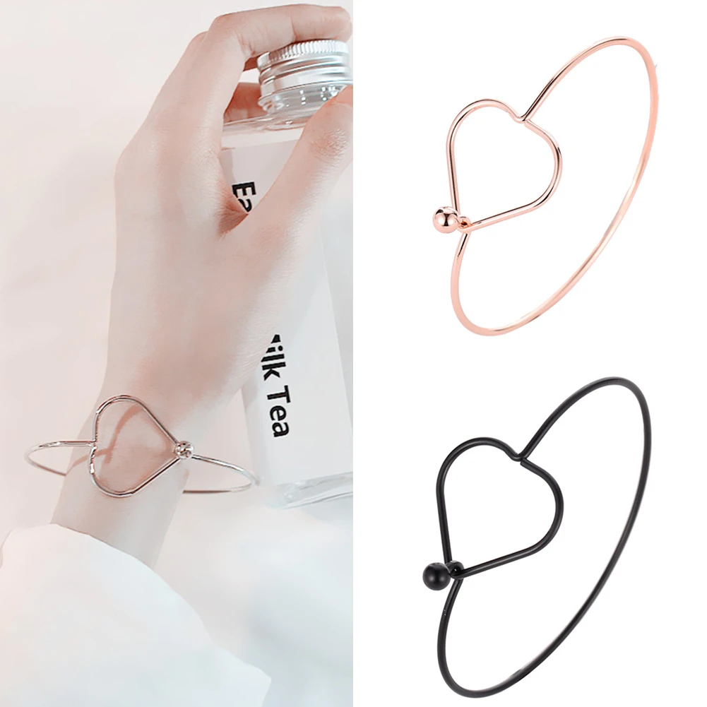 New Fashion Women Ladies Heart Bangle Cuff Bracelets Jewelry Open Adjustable Love Bracelet Bangles Accessories
New Fashion Women Ladies Heart Bangle Cuff Bracelets Jewelry Open Adjustable Love Bracelet Bangles Accessories