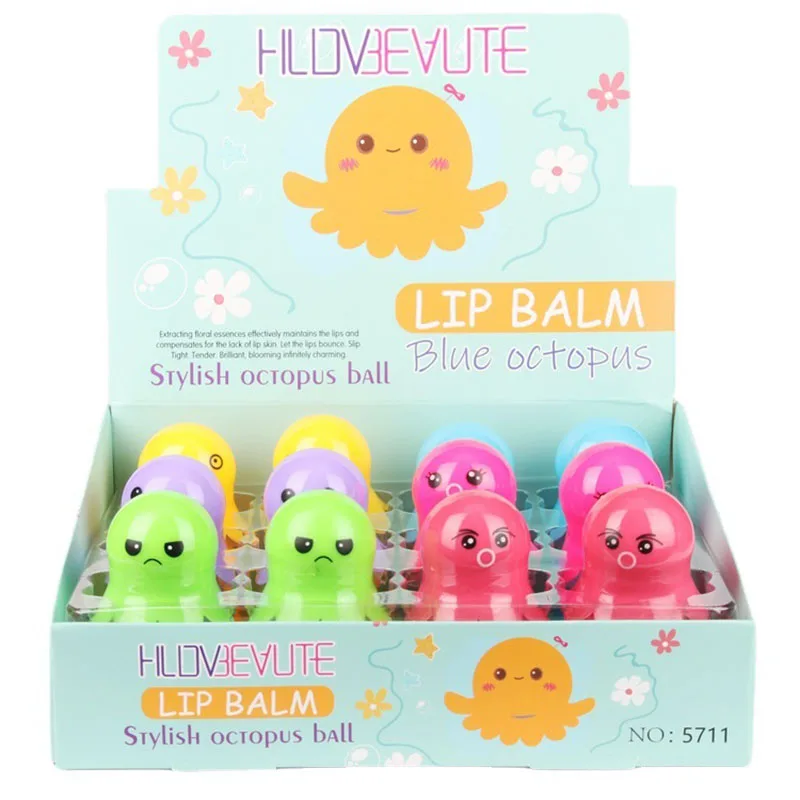 Wholesale 24pcs Lip Balm Pack Cute Squid Fruit Vitamin E Moisturizing Smooth Lip Balm Kawaii Lips Care Girl Kids Gifts
Wholesale 24pcs Lip Balm Pack Cute Squid Fruit Vitamin E Moisturizing Smooth Lip Balm Kawaii Lips Care Girl Kids Gifts