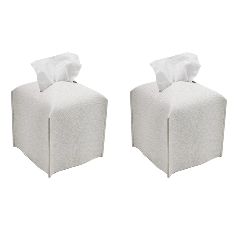 

20X держатель для бумажных салфеток, квадратный фотобумажный диспенсер для туалетного столика для ванной, белый цвет