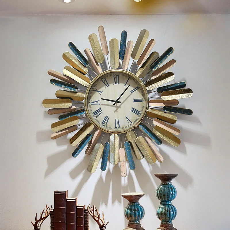 Creative Clock Art Wall Clock Living Room Wall Decoration Pendant Iron Clock Decoration Porch Wall Hanging Clock
Creative Clock Art Wall Clock Living Room Wall Decoration Pendant Iron Clock Decoration Porch Wall Hanging Clock