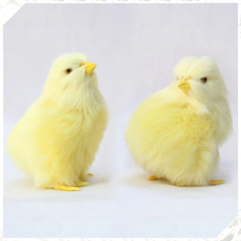 

Realistic Furry Animal Doll Simulation Chick Soft Plush Toy Children Cognition Chicken Model Sound Chicken Easter Gift Kids Toys