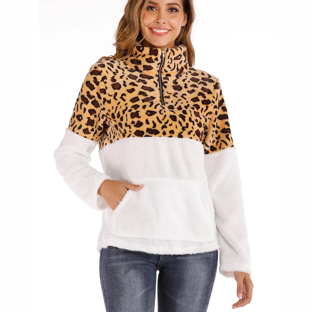 2019 New Autumn Winter Jackets Casual Patchwork Fleece Polyester Coats Ladies Long Sleeve Loose High Collar Pullover Tops 
2019 New Autumn Winter Jackets Casual Patchwork Fleece Polyester Coats Ladies Long Sleeve Loose High Collar Pullover Tops