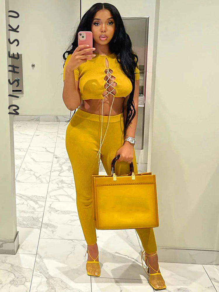 Two Piece Set Women Tracksuits Sexy Bandage Lace Up Cut Out Crop Top+High Waist Pencil Sweatpants 2022 Summer Harajuku Sportwear
Two Piece Set Women Tracksuits Sexy Bandage Lace Up Cut Out Crop Top+High Waist Pencil Sweatpants 2022 Summer Harajuku Sportwear