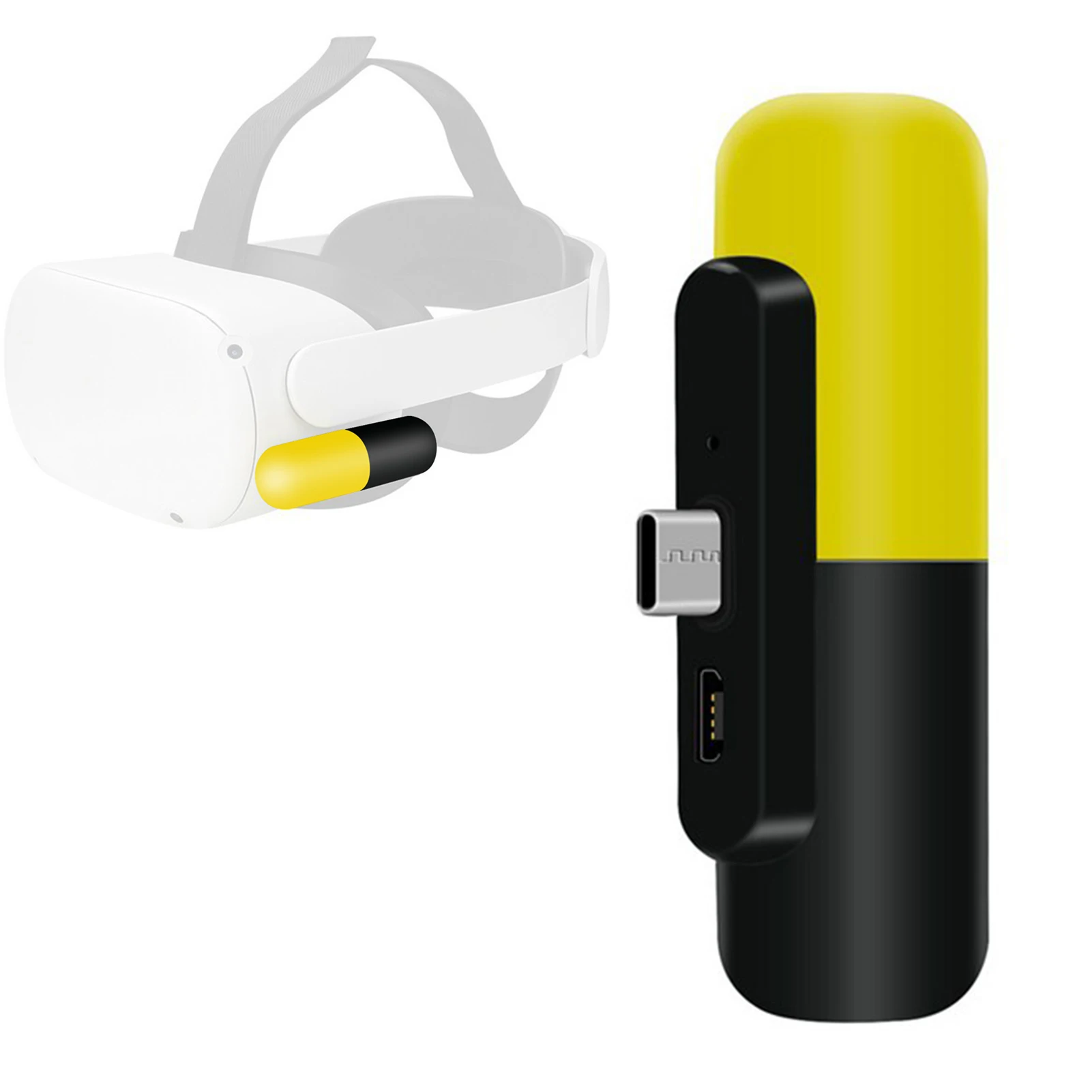 3300mAh Type-C Charger For Oculus Quest 2 VR Glasses Accessories Capsule Power Bank Portable Emergency Battery Pack Charging
3300mAh Type-C Charger For Oculus Quest 2 VR Glasses Accessories Capsule Power Bank Portable Emergency Battery Pack Charging