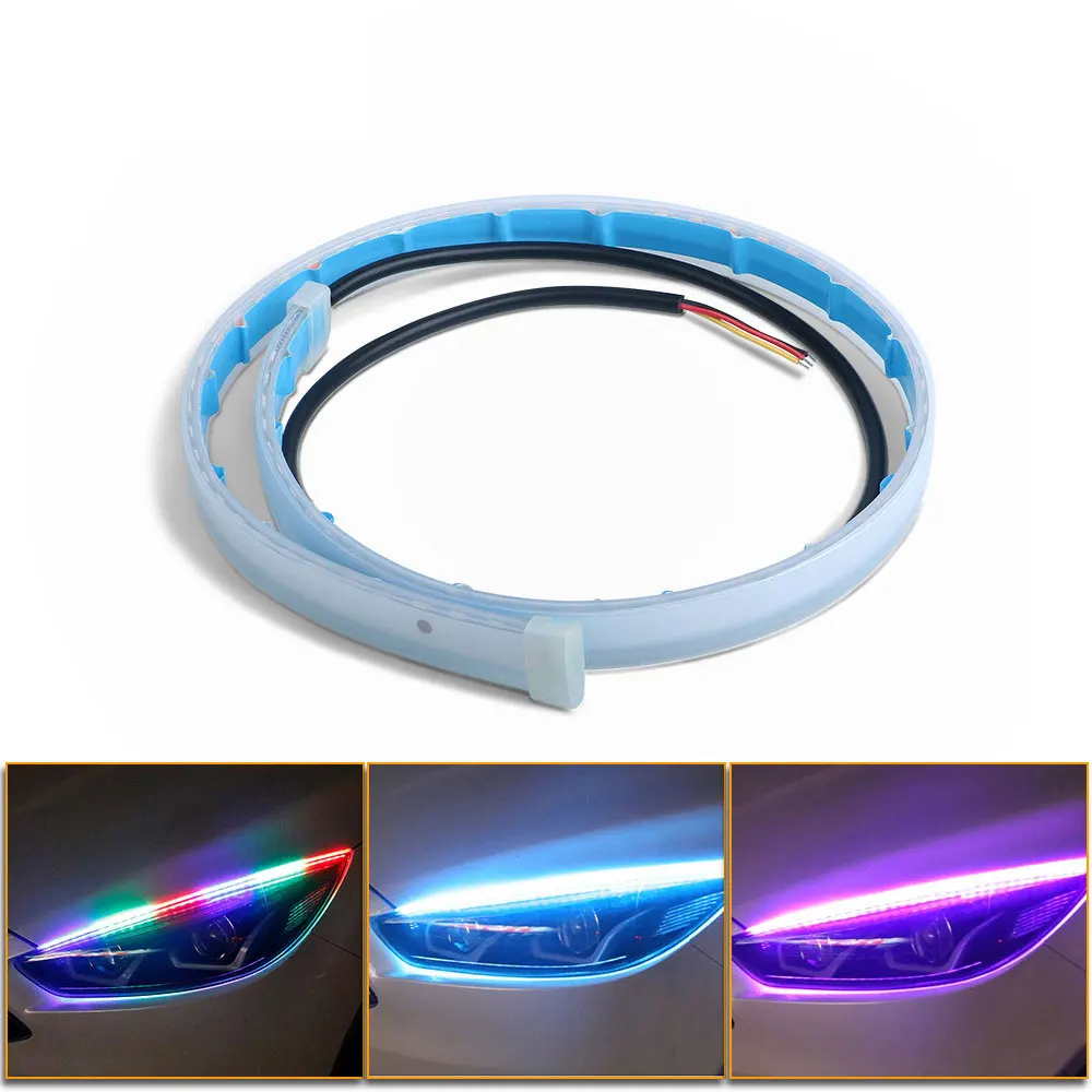 2PSLed Car Lights Flexible Daytime Running Lights Waterproof Universal Turn Signal Lamp Headlight with 30cm 45cm 60cm Auto Light
2PSLed Car Lights Flexible Daytime Running Lights Waterproof Universal Turn Signal Lamp Headlight with 30cm 45cm 60cm Auto Light