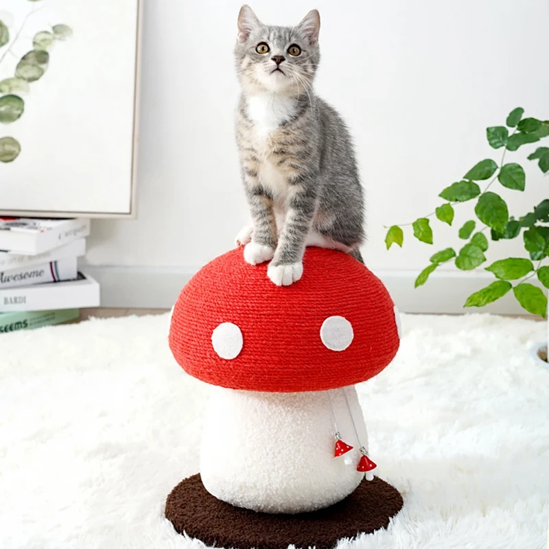 Cat Scratcher Tree Sisal Scratching Climbing Frame Teaser Mushroom Cat Grinding Claws Ball Toys For Kitten Pet
Cat Scratcher Tree Sisal Scratching Climbing Frame Teaser Mushroom Cat Grinding Claws Ball Toys For Kitten Pet