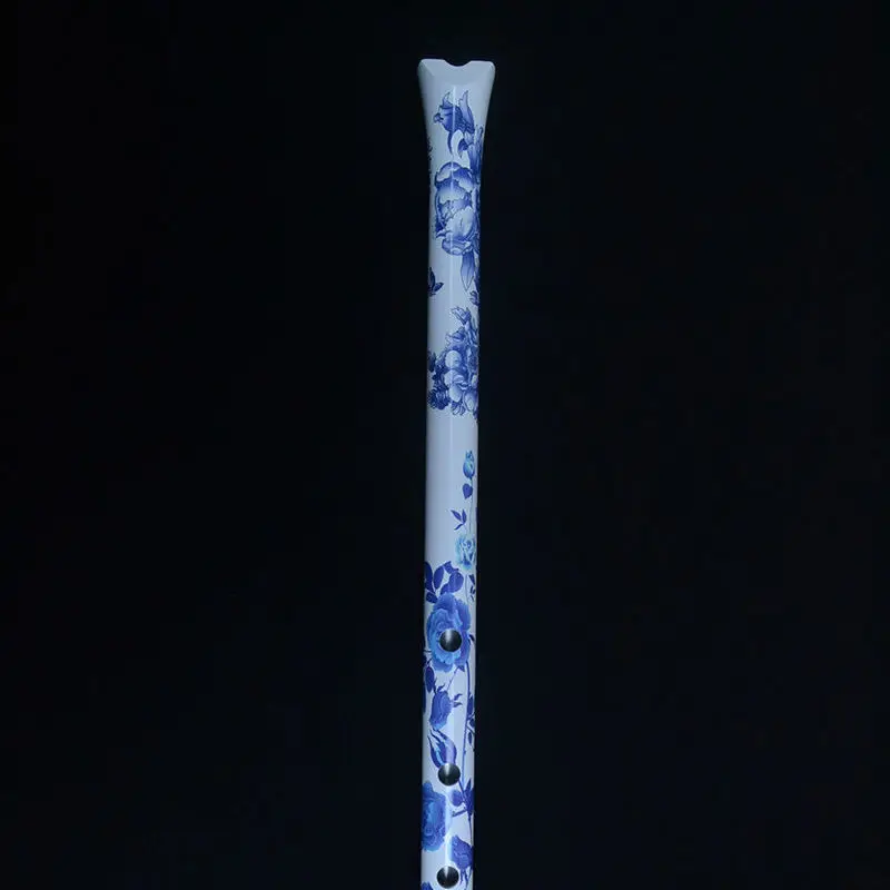 Tang Dynasty Chinese Flute 5 Holes Traditional Handmade F Tones Creative Blue and White Porcelain Musical Instruments Chi Ba New
Tang Dynasty Chinese Flute 5 Holes Traditional Handmade F Tones Creative Blue and White Porcelain Musical Instruments Chi Ba New