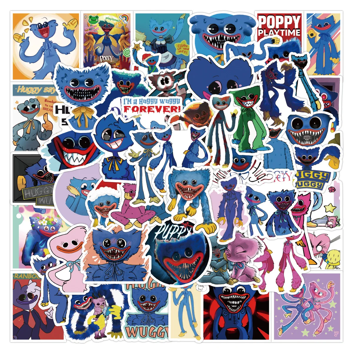 10/30/50 Pcs Anime Cartoon Horror Escape Game Huggy Wuggy Poppy Playtime Stickers For Phone Luggage Laptop Guitar DIY Sticker
10/30/50 Pcs Anime Cartoon Horror Escape Game Huggy Wuggy Poppy Playtime Stickers For Phone Luggage Laptop Guitar DIY Sticker