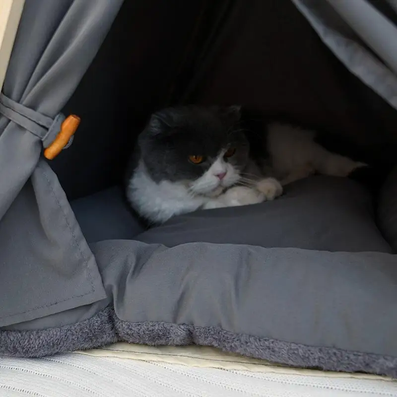 Luxurious Pop-Up Design Pet Tent Nest: The Ultimate Small Wooden House for Your Beloved Pet
Luxurious Pop-Up Design Pet Tent Nest: The Ultimate Small Wooden House for Your Beloved Pet