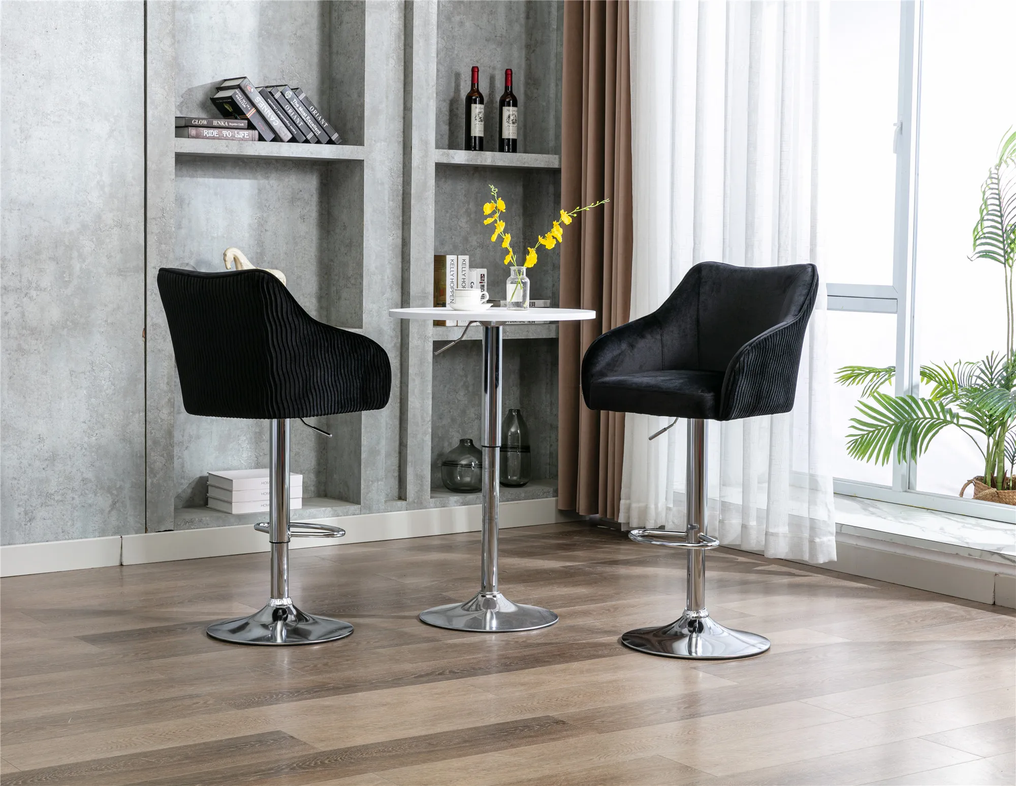 (USA Stock)Bar Stools with Back and Footrest Counter Height Dining Chairs Set of 2
(USA Stock)Bar Stools with Back and Footrest Counter Height Dining Chairs Set of 2