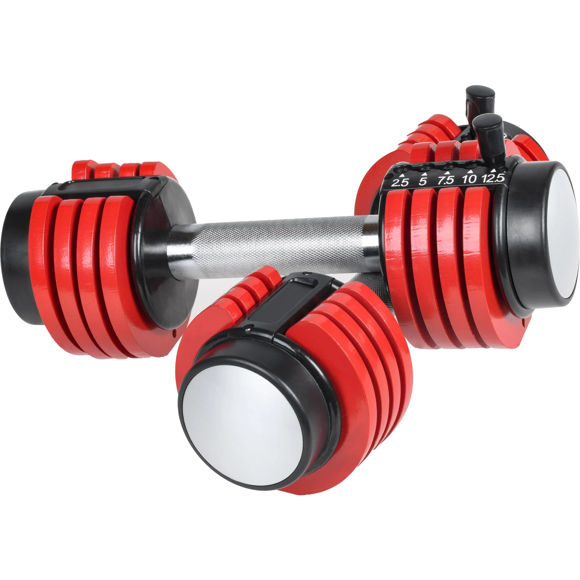 Pair of 12.5 Lbs Adjustable Dumbbell with Handle and Weight Plate for Home Gym red
Pair of 12.5 Lbs Adjustable Dumbbell with Handle and Weight Plate for Home Gym red
