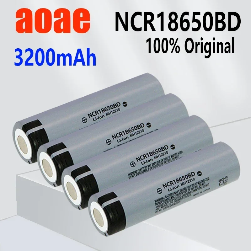 Original 18650 battery New NCR18650BD high-capacity 3200mAh 18650 3.7V lithium Rechargeable battery discharge for Flashlight 
Original 18650 battery New NCR18650BD high-capacity 3200mAh 18650 3.7V lithium Rechargeable battery discharge for Flashlight