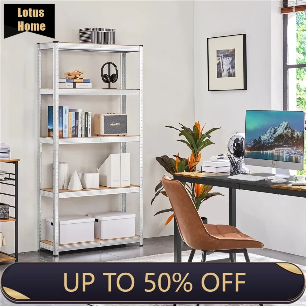 Home Supplies 5-Shelf Boltless & Adjustable Steel Storage Shelf Unit Organizers for Room Accessories Silver Organizer Shelves
Home Supplies 5-Shelf Boltless & Adjustable Steel Storage Shelf Unit Organizers for Room Accessories Silver Organizer Shelves