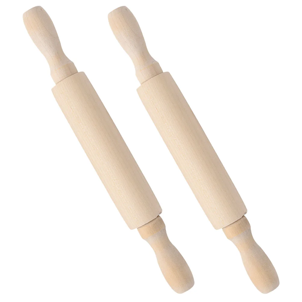 2Pcs Wooden Mini Rolling Pin Kids Baking Rolling Pin Wood Dough Roller for Kids DIY Crafts
2Pcs Wooden Mini Rolling Pin Kids Baking Rolling Pin Wood Dough Roller for Kids DIY Crafts