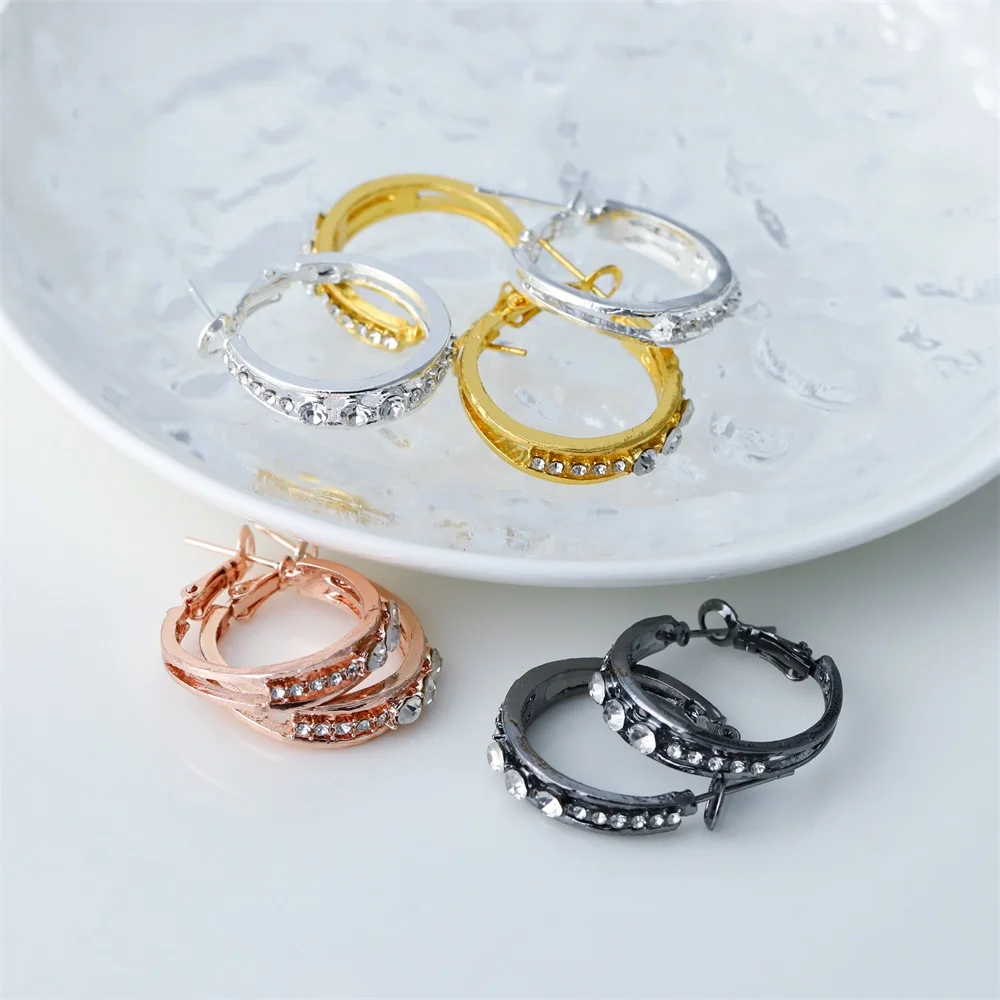 Trendy Sexy Rhinestone Round Earrings Suitable For Women Fashion Shiny Crystal Earrings Girl Party Earrings Jewelry Accessories
Trendy Sexy Rhinestone Round Earrings Suitable For Women Fashion Shiny Crystal Earrings Girl Party Earrings Jewelry Accessories