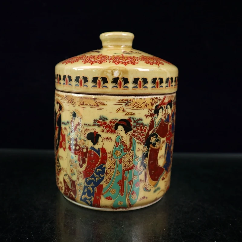 Antique Porcelain Decoration of Jingdezhen Pink Colored Maiden Pattern Cover Pot
Antique Porcelain Decoration of Jingdezhen Pink Colored Maiden Pattern Cover Pot