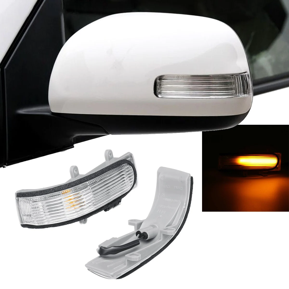 Pair LED Dynamic Rearview Mirror Light Turn Signal Indicator Lamp for Toyota CAMRY 2006-2011 VIOS 2008-2012 Corolla 2008-2009
Pair LED Dynamic Rearview Mirror Light Turn Signal Indicator Lamp for Toyota CAMRY 2006-2011 VIOS 2008-2012 Corolla 2008-2009