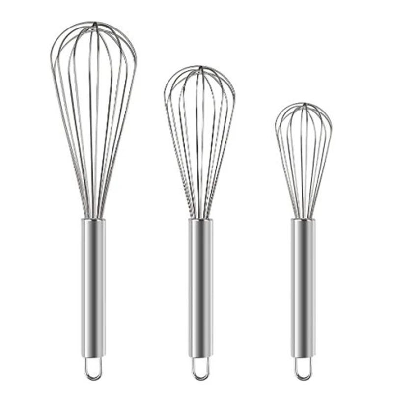 3-Piece Stirrer Set Stainless Steel Egg Wire Stirrer For Cooking And Baking Professional Stirrer Kitchen Tools
3-Piece Stirrer Set Stainless Steel Egg Wire Stirrer For Cooking And Baking Professional Stirrer Kitchen Tools