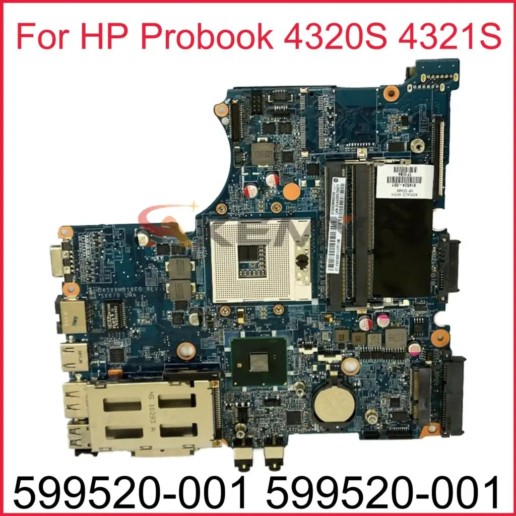 Материнская плата для ноутбука HP Probook 4320S 4321S 4420S HM57, материнская плата 599520-001 599520-001 DASX6MB16E0 DDR3
Материнская плата для ноутбука HP Probook 4320S 4321S 4420S HM57, материнская плата 599520-001 599520-001 DASX6MB16E0 DDR3