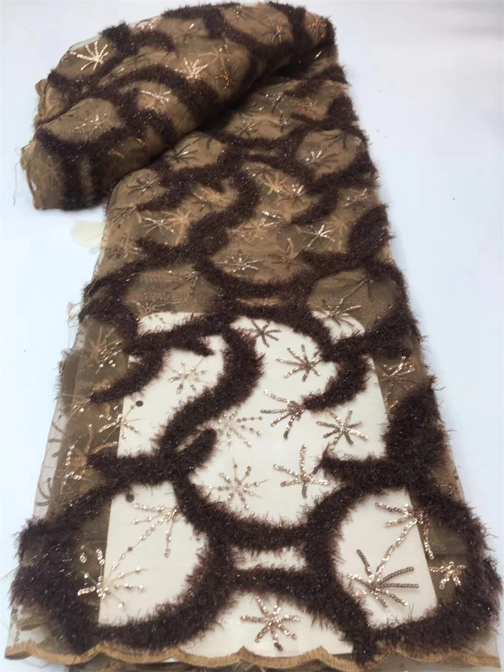 Latest African 3d flower Lace Fabric Embroidery French Mesh Lace Fabric With Sequins Nigerian Tulle Lace For Party Dress
Latest African 3d flower Lace Fabric Embroidery French Mesh Lace Fabric With Sequins Nigerian Tulle Lace For Party Dress