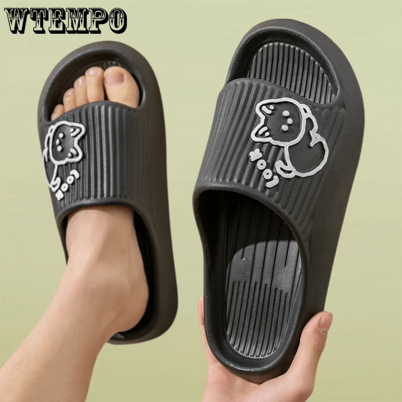 WTEMPO Summer Cartoon Cat Slippers for Women Non-slip Thick Sole Eva Shoes Outdoor Thick Non-Slip Slides Wholesale Dropshipping
WTEMPO Summer Cartoon Cat Slippers for Women Non-slip Thick Sole Eva Shoes Outdoor Thick Non-Slip Slides Wholesale Dropshipping