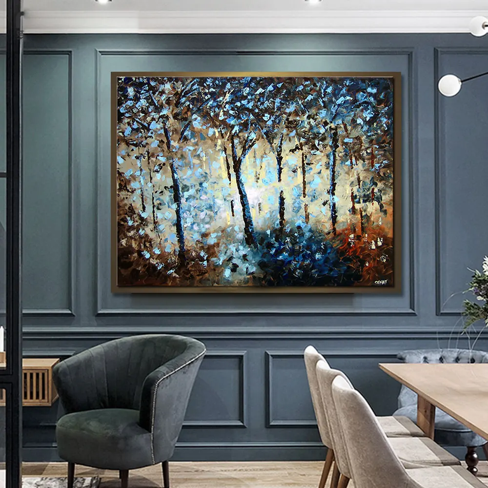 Hand Painted Oil Painting Abstract Landscape Thick Oil Canvas Wall Art Picture Handmade Mural Living Room Decorative paintings
Hand Painted Oil Painting Abstract Landscape Thick Oil Canvas Wall Art Picture Handmade Mural Living Room Decorative paintings