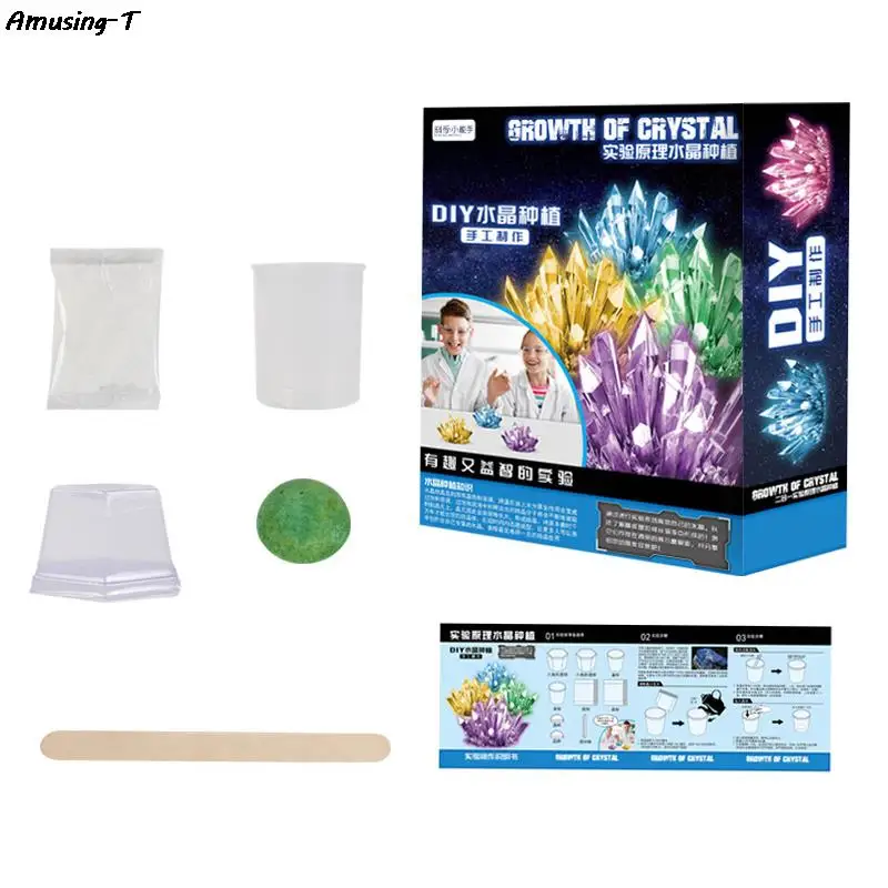 

DIY Magics Crystal Growing Kit Kids Magical Wishes Glass Toy Educational Toy Crystal Science Experiments Toy Science Kits