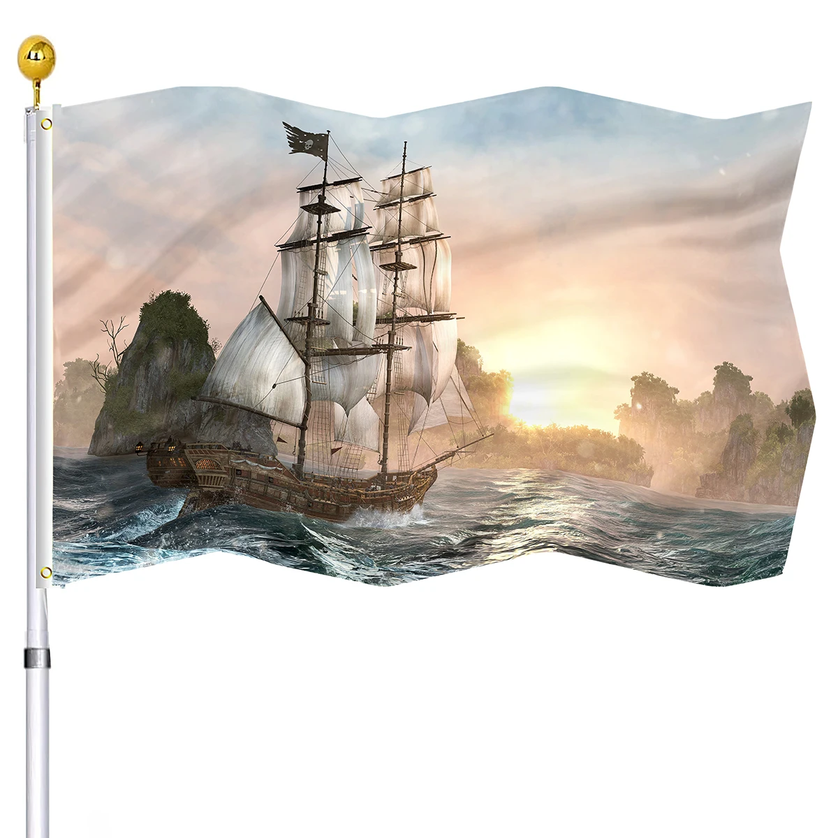 Флаги-баннеры с рисунком черепа и костей для украшения дома и улицы
Флаги-баннеры с рисунком черепа и костей для украшения дома и улицы