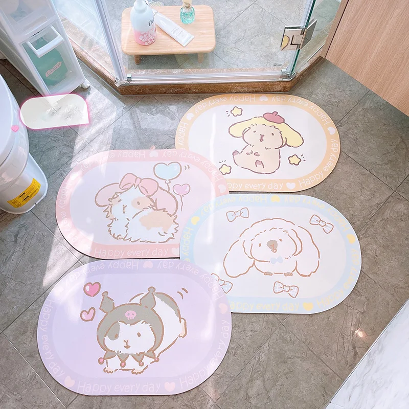 Новый милый коврик Sanrio Kuromi Cinnamoroll Mymelody Аниме Коврик для пола устойчивый к загрязнениям коврик для стола Нескользящий Впитывающий водой для ванной
Новый милый коврик Sanrio Kuromi Cinnamoroll Mymelody Аниме Коврик для пола устойчивый к загрязнениям коврик для стола Нескользящий Впитывающий водой для ванной