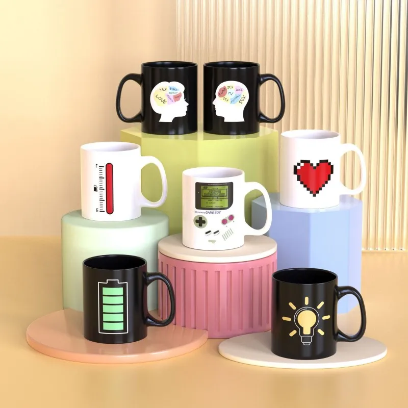 Thermochromic Mug Couple Cup Large Capacity Multiple Optional Ceramic Cup Open Tea Cup Coffee Cup Office Student 
Thermochromic Mug Couple Cup Large Capacity Multiple Optional Ceramic Cup Open Tea Cup Coffee Cup Office Student