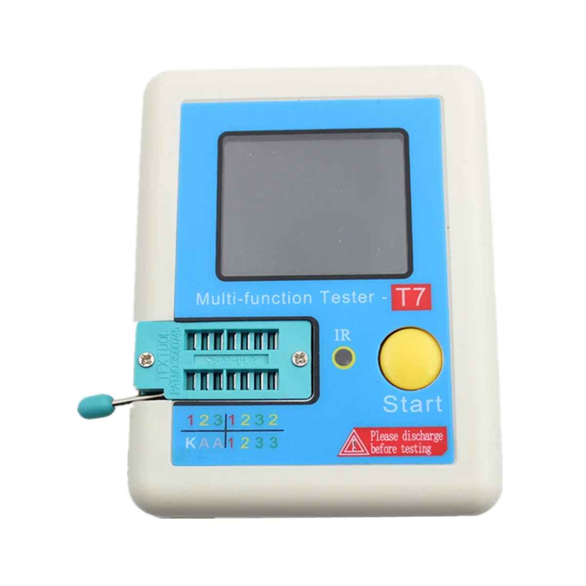 LCR-T7 New Transistor Tester TFT Diode Triode Capacitance Meter LCR ESR Meter Multifunction Tester Multimeter
LCR-T7 New Transistor Tester TFT Diode Triode Capacitance Meter LCR ESR Meter Multifunction Tester Multimeter