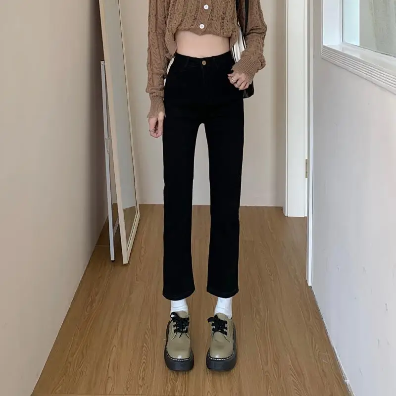 N0218 New style straight jeans women's high waist slim fit all-match nine-point jeans
N0218 New style straight jeans women's high waist slim fit all-match nine-point jeans
