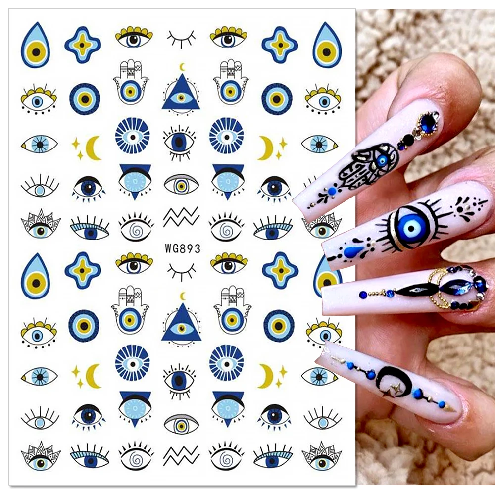 3D Colorful Eye Nail Sticker Abstract Pattern Evil Eye Nail Decal DIY Design Nail Decoration Accessories Nail Decoration Sticker
3D Colorful Eye Nail Sticker Abstract Pattern Evil Eye Nail Decal DIY Design Nail Decoration Accessories Nail Decoration Sticker