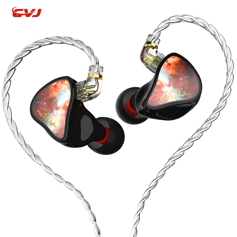 

CVJ Interstellar Earphones Wired IEM Headphones 2PIN 0.75 S In Ear Headsets 10mm Dynamic Driver Earbuds With Detachable Cable