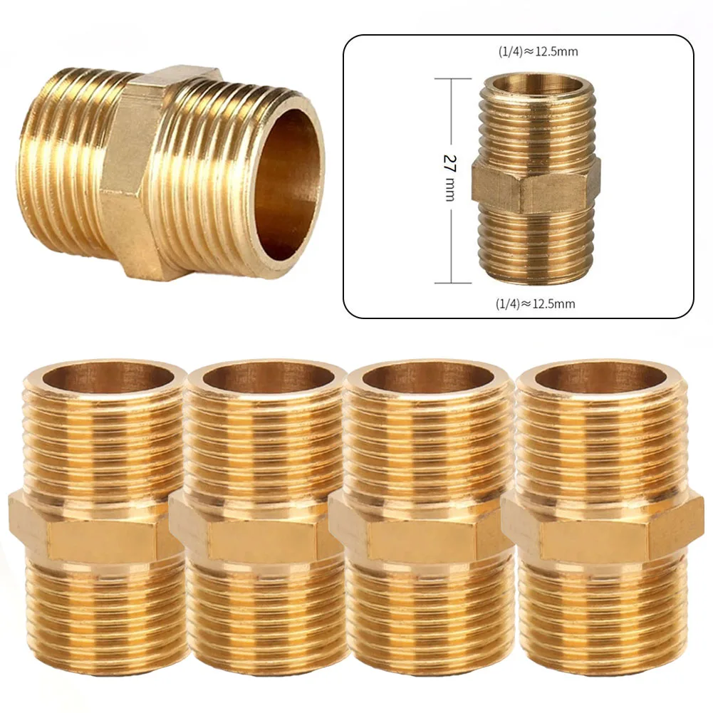 5pcs Hex Nipple Air Line Hose Compressor Connector Brass 1/4inch BSP Male To Male Brass Pipe Adapter Tools Accessories
5pcs Hex Nipple Air Line Hose Compressor Connector Brass 1/4inch BSP Male To Male Brass Pipe Adapter Tools Accessories
