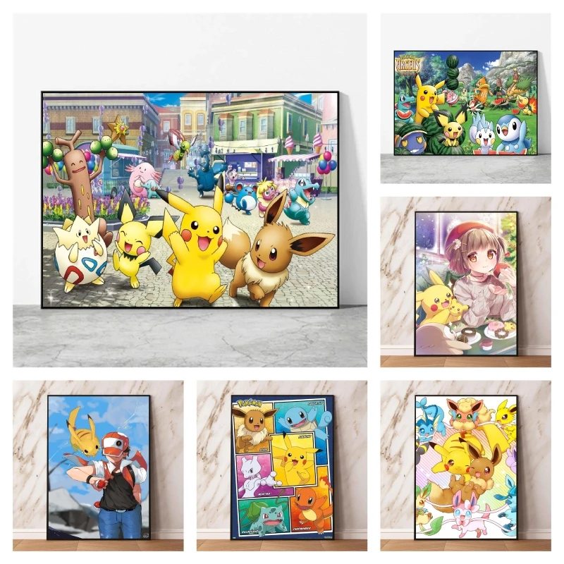 Hot Anime Poster Pokemon Pikachu Wall Decoration Kid Action Figures Gift Art Hanging Room Home Prints And Prints
Hot Anime Poster Pokemon Pikachu Wall Decoration Kid Action Figures Gift Art Hanging Room Home Prints And Prints