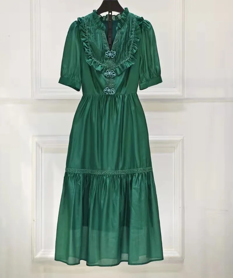 Женское Хлопковое платье с коротким рукавом, платье до середины икры с цветочным принтом на пуговицах, лето 100% 
Женское Хлопковое платье с коротким рукавом, платье до середины икры с цветочным принтом на пуговицах, лето 100%